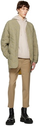 Solid Homme Khaki Oversized Reversible Coat