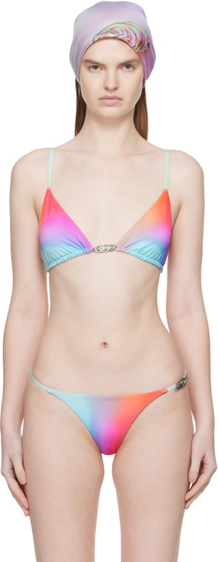Photo: Casablanca Multicolor Glass Gradient Bikini Top
