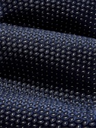 GIORGIO ARMANI - 8cm Silk and Cotton-Blend Jacquard Tie - Blue