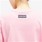 Marine Serre Women's Organic Cotton Jersey Plain T-Shirt in Pink