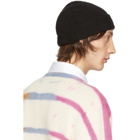 The Elder Statesman Black Fisher Bob Beanie