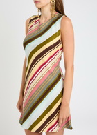 Faithfull The Brand Julie Striped Linen Mini Dress Multicoloured