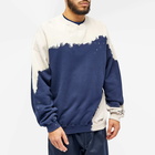 Noma t.d. Men's Hand Dyed Twist Crew Sweat in Navy