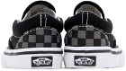 Vans Baby Black & Gray Checkerboard Slip-On V Sneakers
