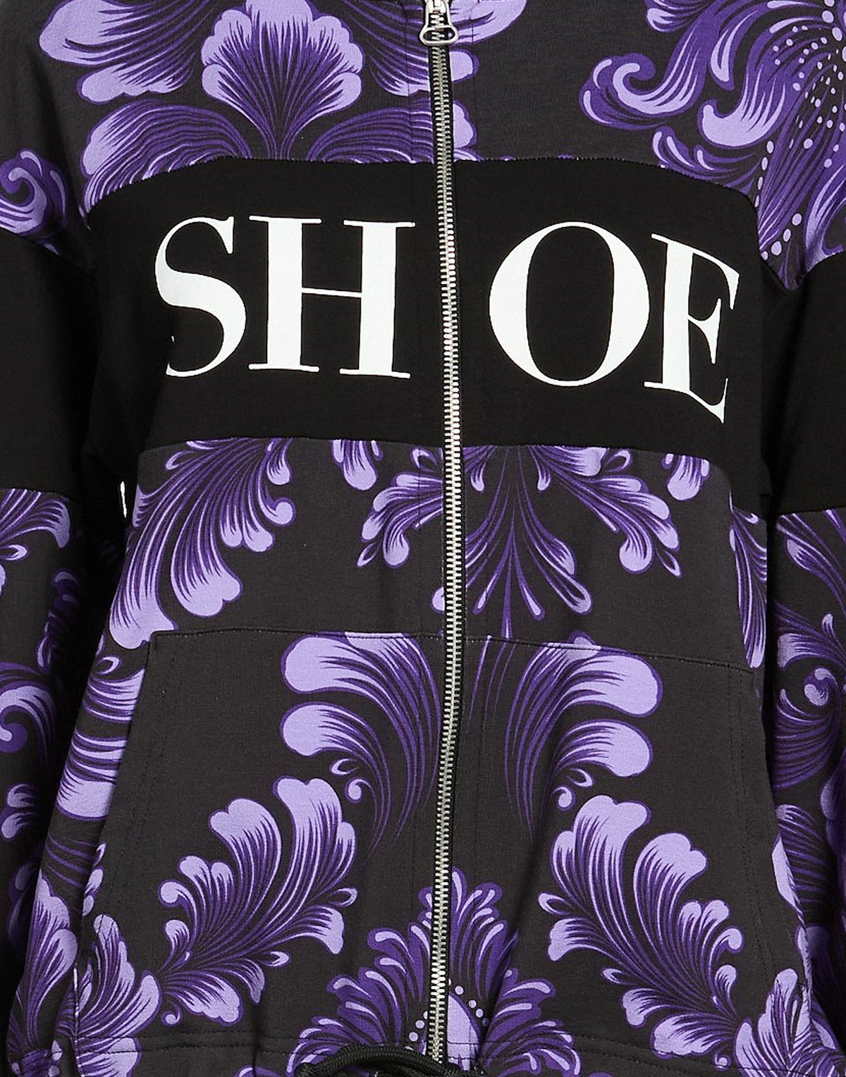 Shoe Womens Sweatshirt in Purple