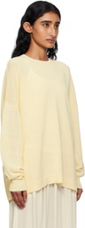 The Frankie Shop Yellow Basel Crewneck Sweater
