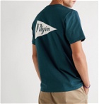 Pilgrim Surf Supply - Logo-Print Cotton-Jersey T-Shirt - Blue