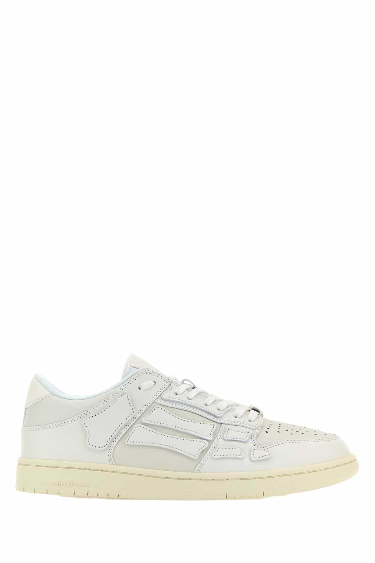 Amiri / スケルトンチェックプリントロートップトレーナー AMIRI Men's Skel Top Slip On Sneakers in White Amiri