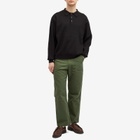 Uniform Bridge Men's Knitted Polo Shirt in Black