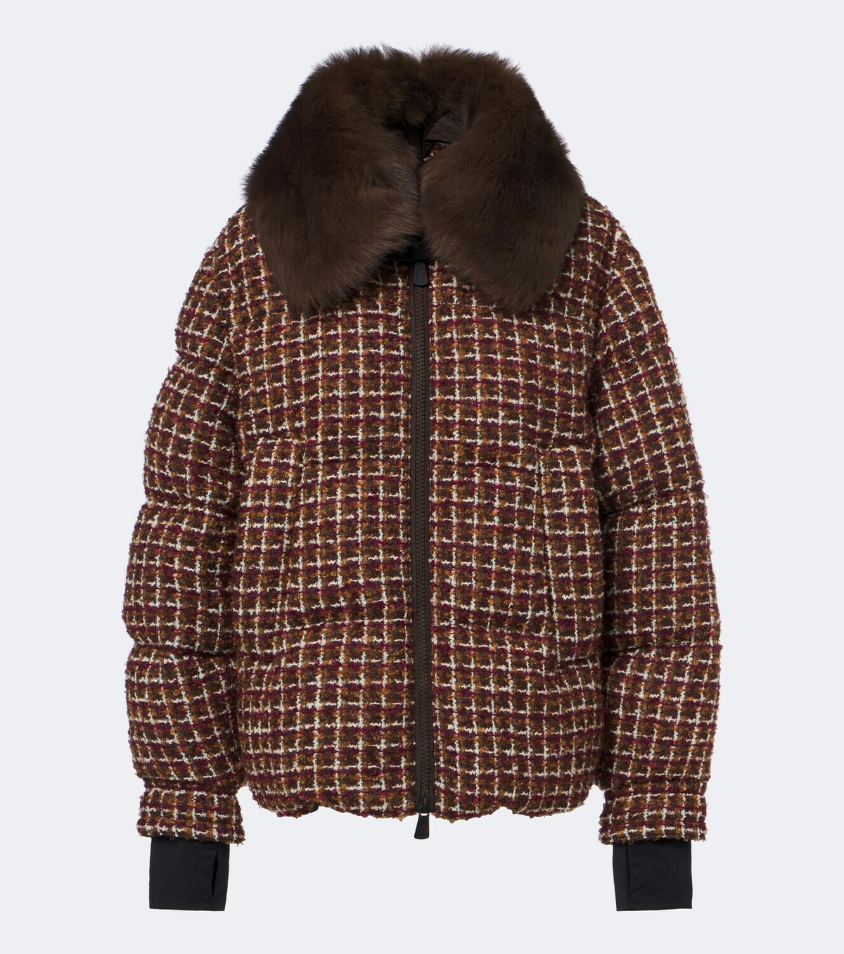 Moncler Grenoble Sandane tweed down jacket
