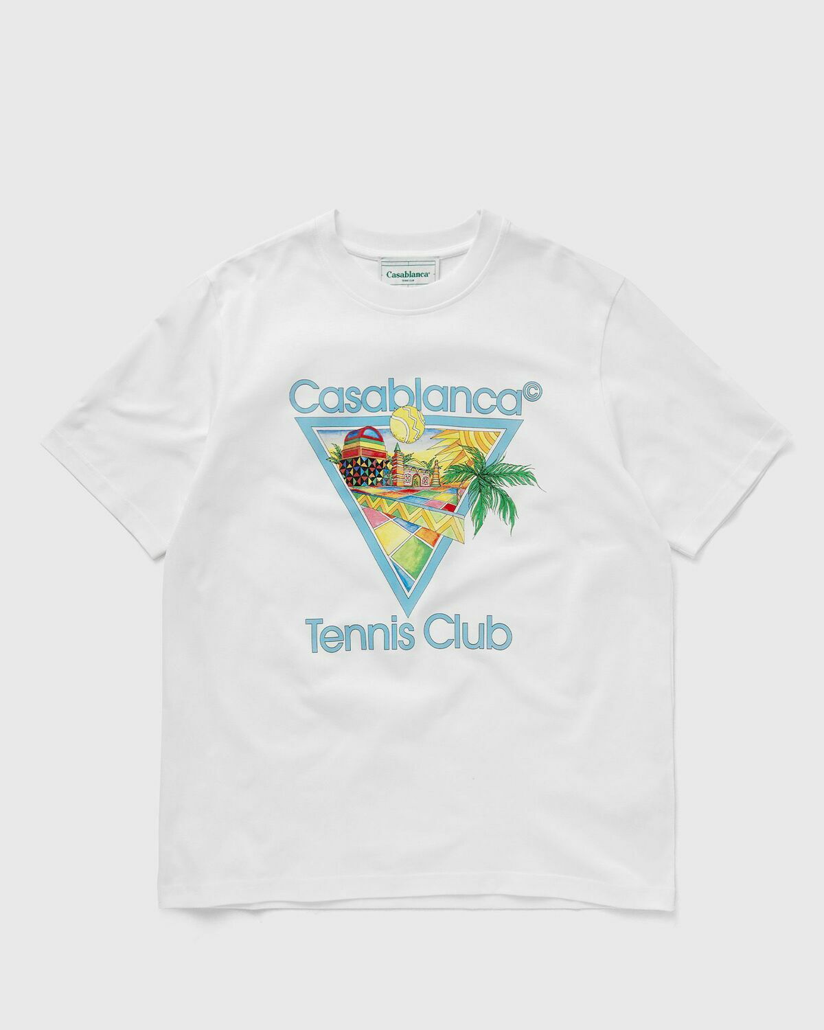 Casablanca Afro Cubism Tennis Club Printed T Shirt White