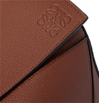 Loewe - Puzzle Textured-Leather Messenger Bag - Brown