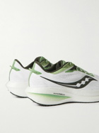 Saucony - Triumph 21 Rubber-Trimmed Mesh Running Sneakers - White