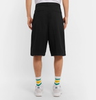 AMI - Wide-Leg Denim Shorts - Men - Black