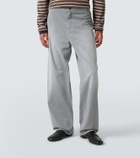 Miu Miu Cotton twill wide-leg pants