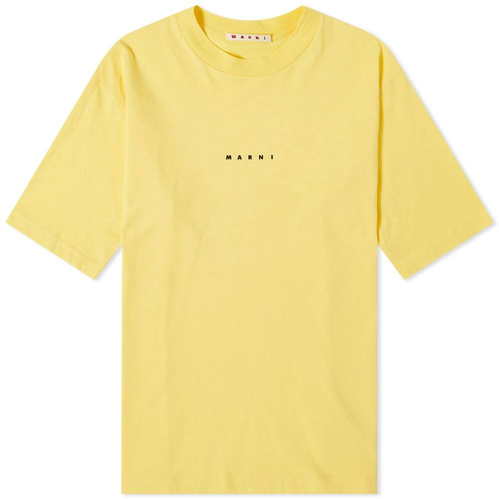 Marni Women's Logo T-Shirt in Lemon Marni