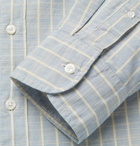 J.Crew - Button-Down Collar Striped Cotton-Chambray Shirt - Blue