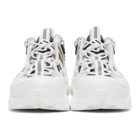 Burberry White and Beige Vintage Check Arthur Sneakers