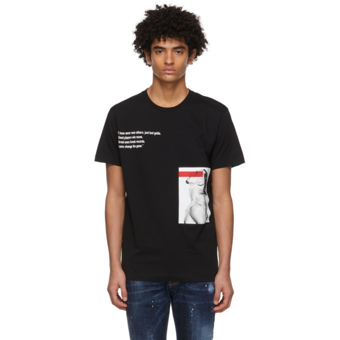 Photo: Dsquared2 Black Ibrahimovic Edition Icons Change The Game T-Shirt