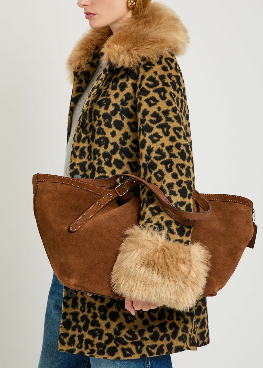 Coach Gramercy Suede Tote - Brown - One Size