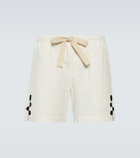 Commas Embroidered camp shorts