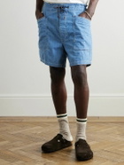 RRL - Caldwell Straight-Leg Cotton and Linen-Blend Chambray Shorts - Blue