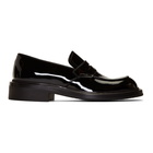 Prada Black Patent Penny Loafers