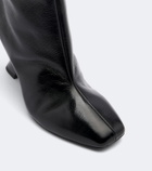 Balmain Leather over-the-knee boots