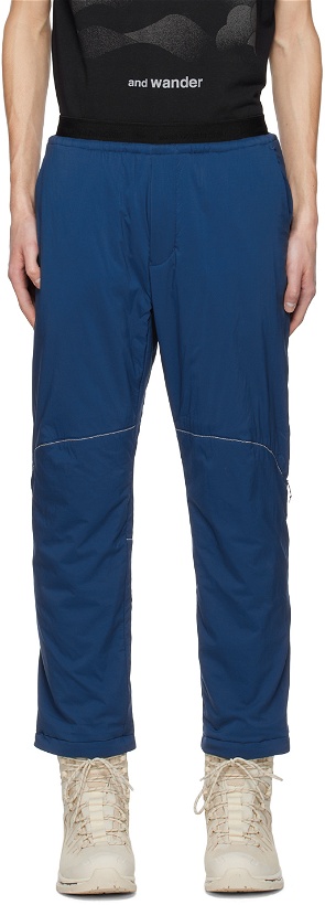 Photo: and wander Blue Insulated Trousers
