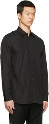 Alexander McQueen Black Zip Logo Shirt