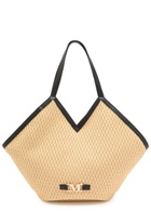 Max Mara Beachwear Luigi Woven Raffia Tote - Beige - One Size