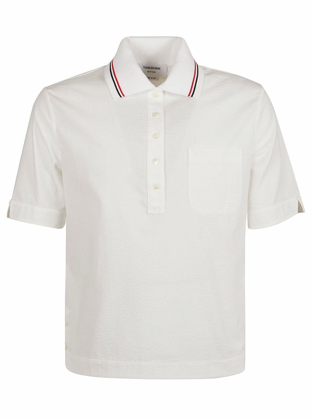 Tシャツ・カットソー THOM BROWNE Polo Thom Browne 4-Bar Stripe 2003-print Polo Shirt | Blue | FARFETCH