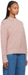 ADER error Pink Patch Sweater