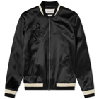 Alexander McQueen Satin Logo Varsity Jacket