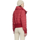 Rick Owens Moncler + Rick Owens Red Cropped Down Jacket