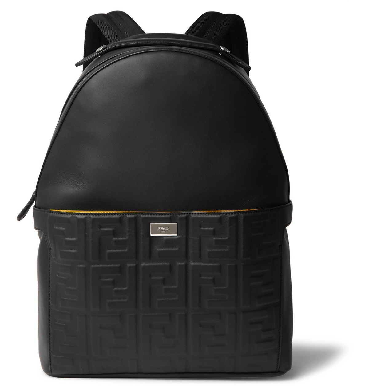 FENDI Women's Backpack Leather in Black | Second Hand