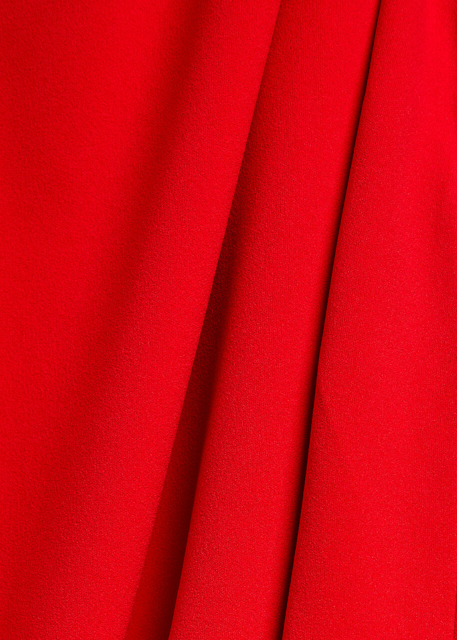 Solace London Nalani Crepe Maxi Dress Red