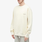 Wooyoungmi Men's Box Logo Crew Sweat in Ivory