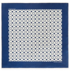 Turnbull & Asser - Printed Silk-Twill Pocket Square - Blue