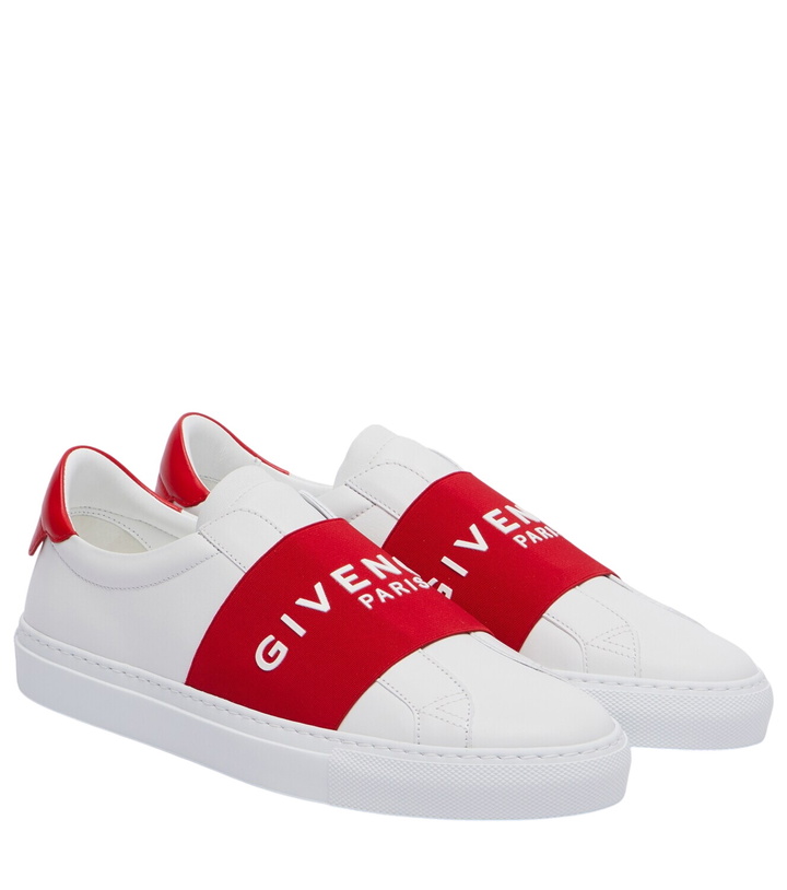 Photo: Givenchy Urban Street logo leather slip-on sneakers
