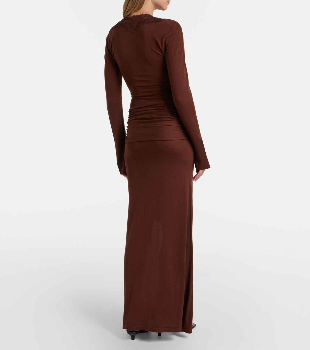 Aya Muse Lace-trimmed maxi dress