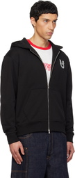 Kenzo Black Kenzo Paris 'Lunar New Year' Embroidered Zip Up Hoodie