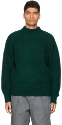 Kuro Green Wool & Mohair Turtleneck