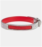 Christian Louboutin - Loubicollar M leather dog collar