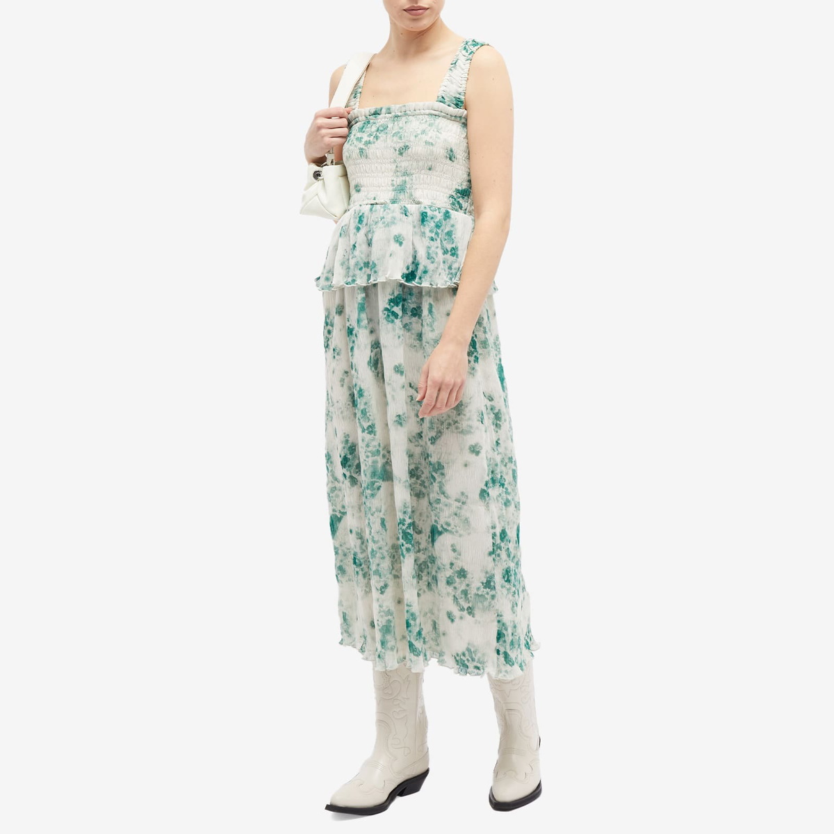 【関税込み】GANNI グリーン スモック ミュール Green Smock Mules by GANNI on Sale