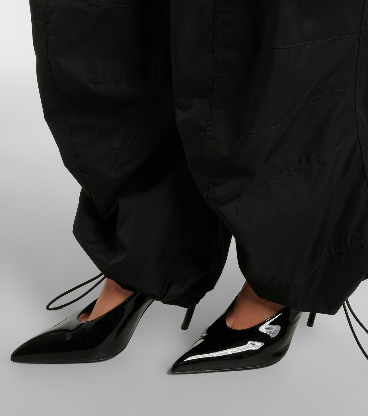 The Attico Viper leather slingback pumps