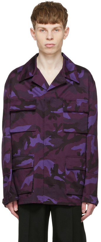 Photo: Valentino Purple Cotton Jacket