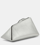 The Attico 8.30 PM metallic leather clutch