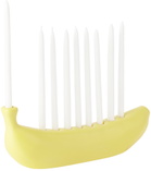 BKLYN CLAY Yellow E For Effort Edition Banorah Candle Holder Set