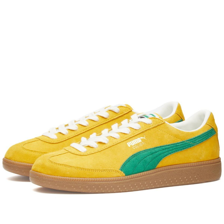 Photo: Puma Men's Colibri SD Sneakers in Yellow Sizzle/Green